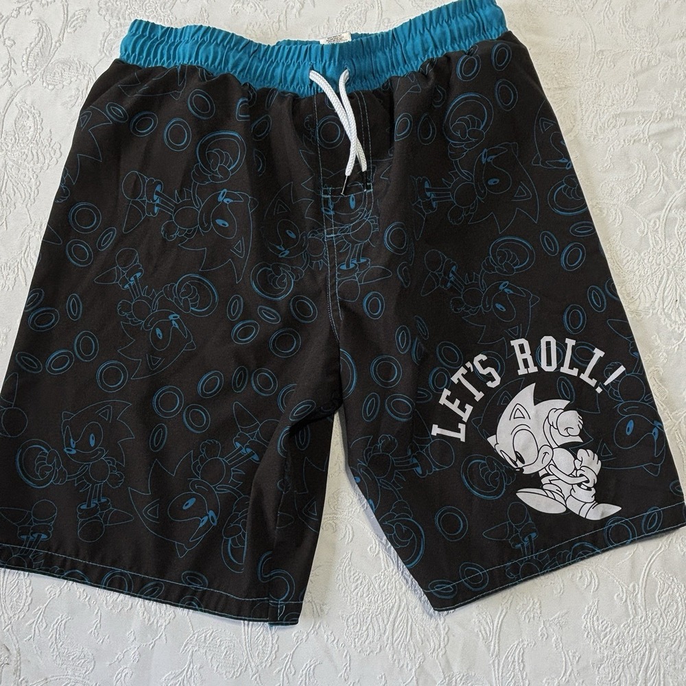 Sega Youth Children's Size‎ L 10/12 Sonic the Hedgehog Swimtrunks swim trunks